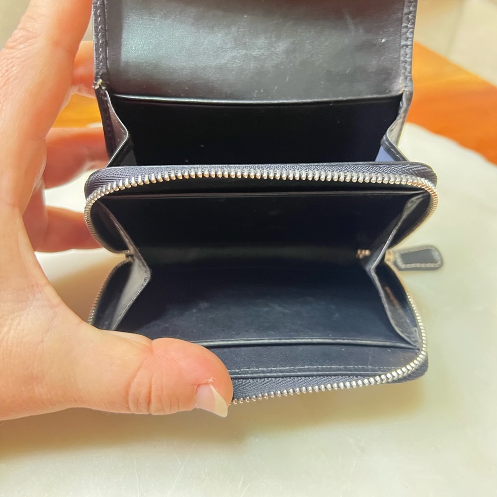 Coach Black Signature Pattern Wallet and Card Holder - Picture 4 of 11